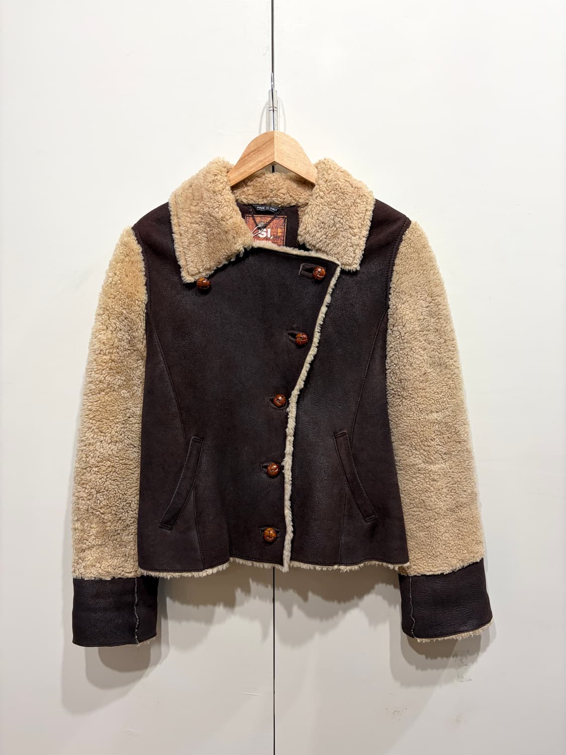 이태리 시어링 레더 무스탕 자켓 상품이미지1