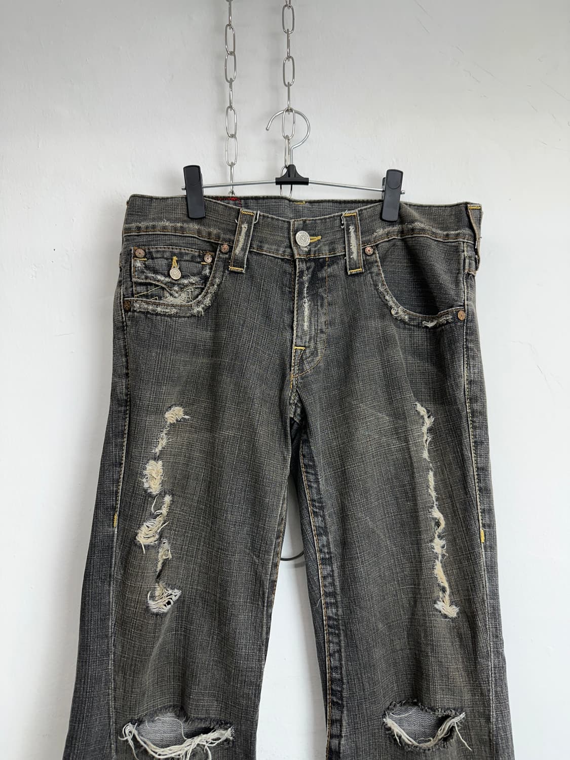True Religion USA Marsh Gray Denim  Flar 상품이미지5