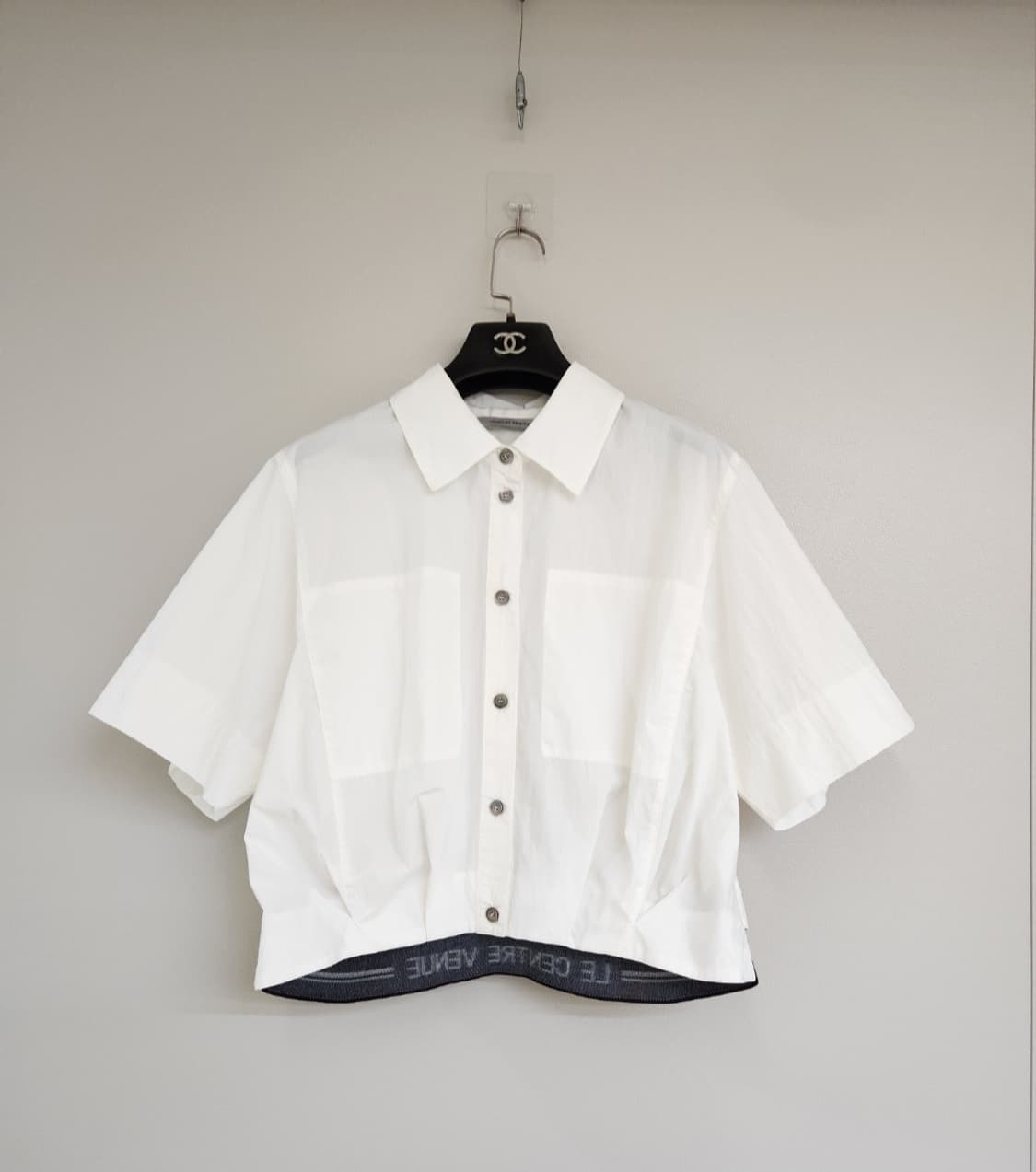 보브 자카드밴딩 햄 블라우스 66사이즈 상품이미지2