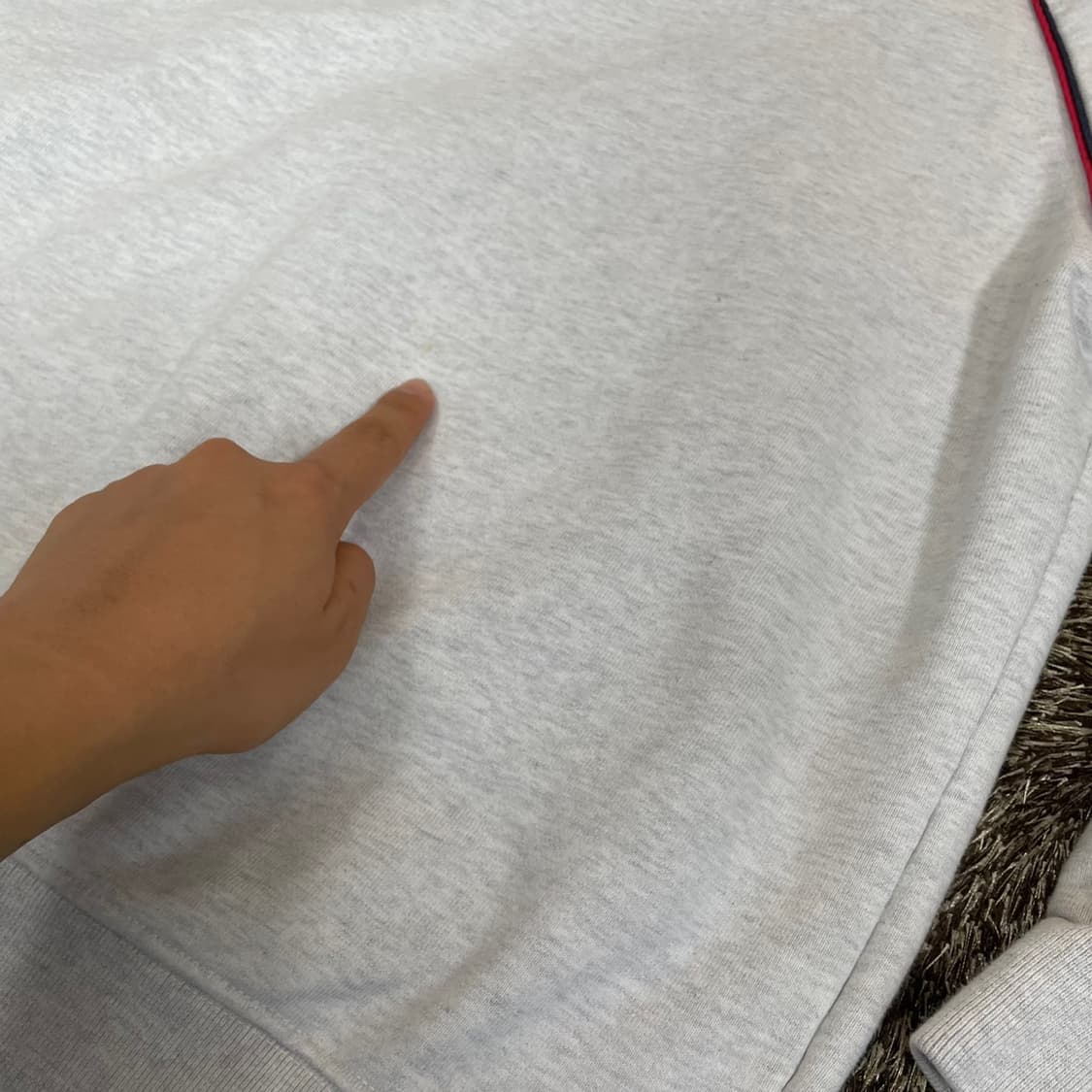 나이키 NIKE 멜란지 레드스우시 오버핏 크루넥 맨투맨 상품이미지7