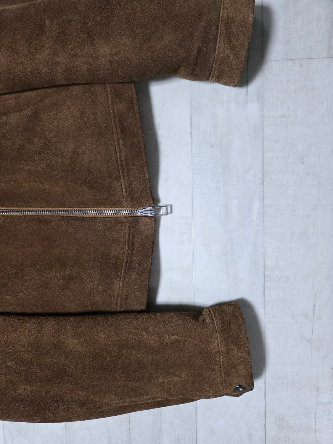 토니웩 견장 카우하이드 스웨이드 자켓 L 상품이미지3