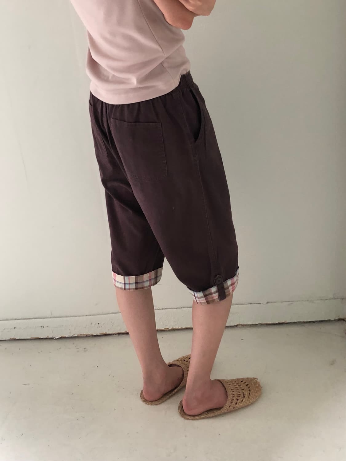 일본빈티지 모리 7부바지 상품이미지3
