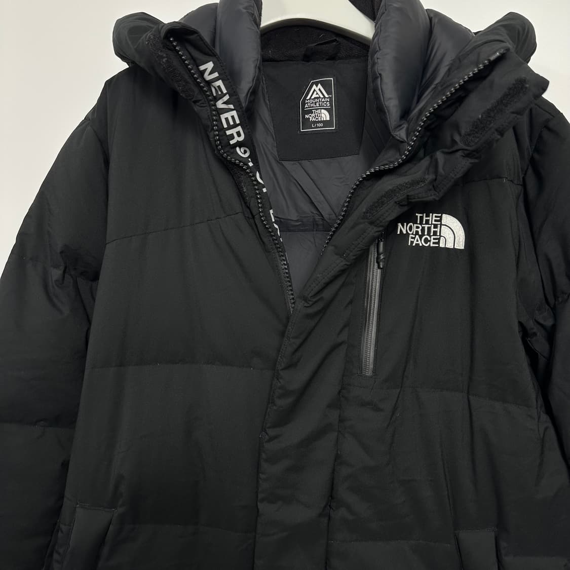 노스페이스 벤치 롱 다운패딩 블랙 L 상품이미지3