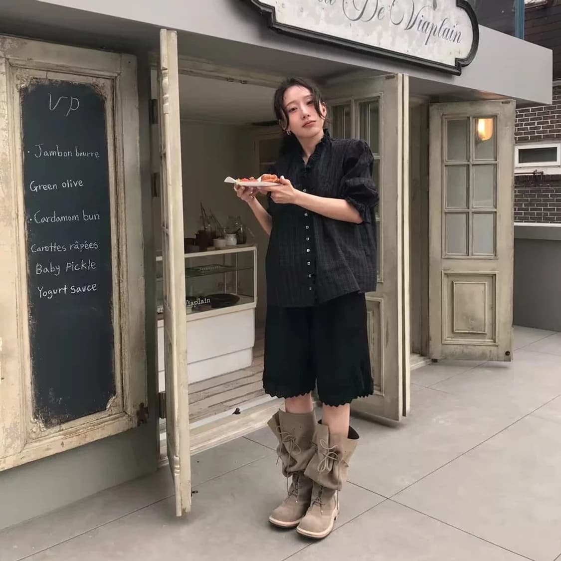 (s) 비아플레인 코튼 레이스 쇼츠 상품이미지3