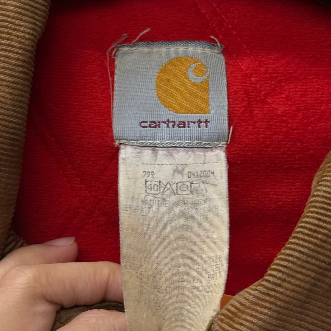 90s 칼하트 오리지널 블랭킷 라이닝 웨스턴 산타 페 워크 자켓 N235 상품이미지6