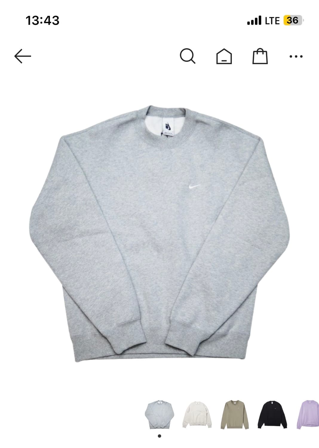 나이키 nrg 솔로 스우시 맨투맨 아시아 xxl 사이즈 팝니당 상품이미지1