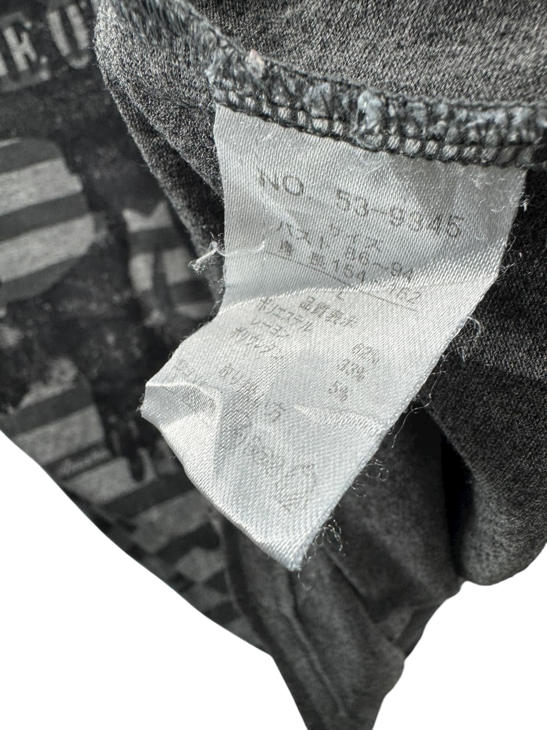 JPN Y2K 펑크 스컬 프린팅 스트라이프 롱슬리브1277 상품이미지5