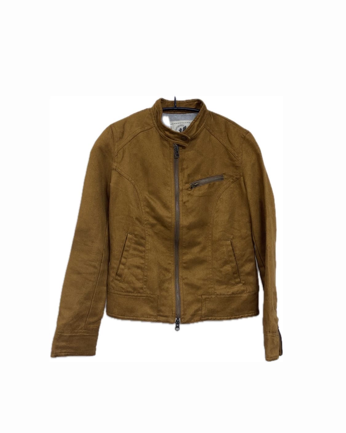 Suede camel brown china corral jacket 상품이미지1