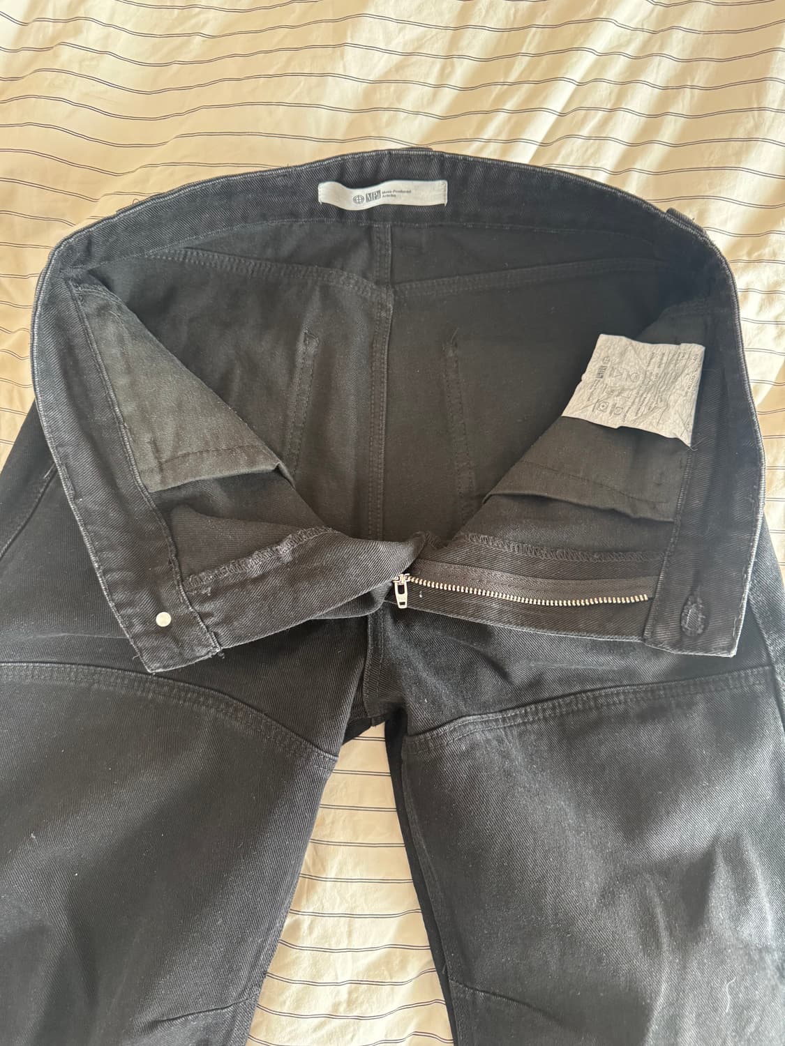  L 새상품 플라스틱프로덕트 MPa CALF POCKET 팬츠 블랙 상품이미지8