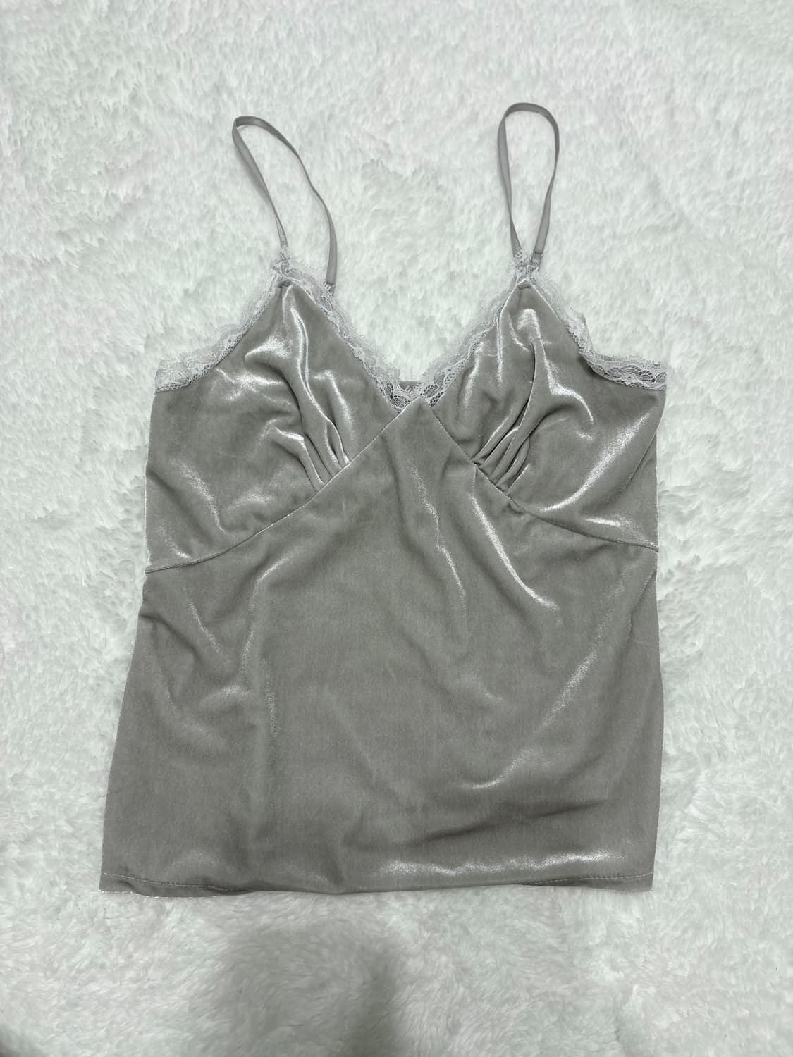 빈티지 새틴 벨벳 레이스 슬리브리스 상품이미지1