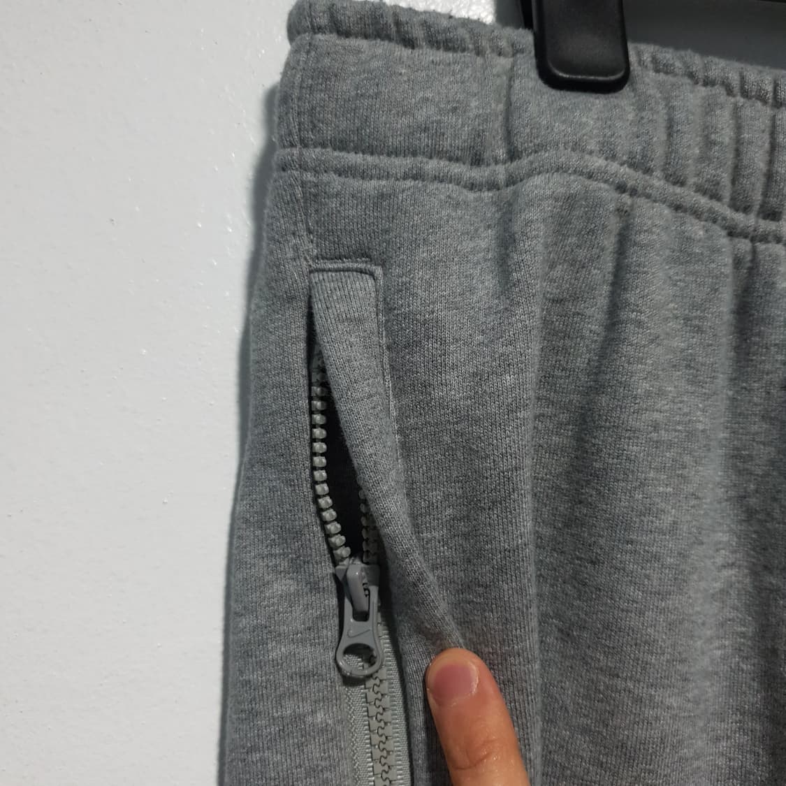 새제품급 나이키 X 스투시 NRG ZR 2.0 플리스 조거팬츠 그레이 M 상품이미지5