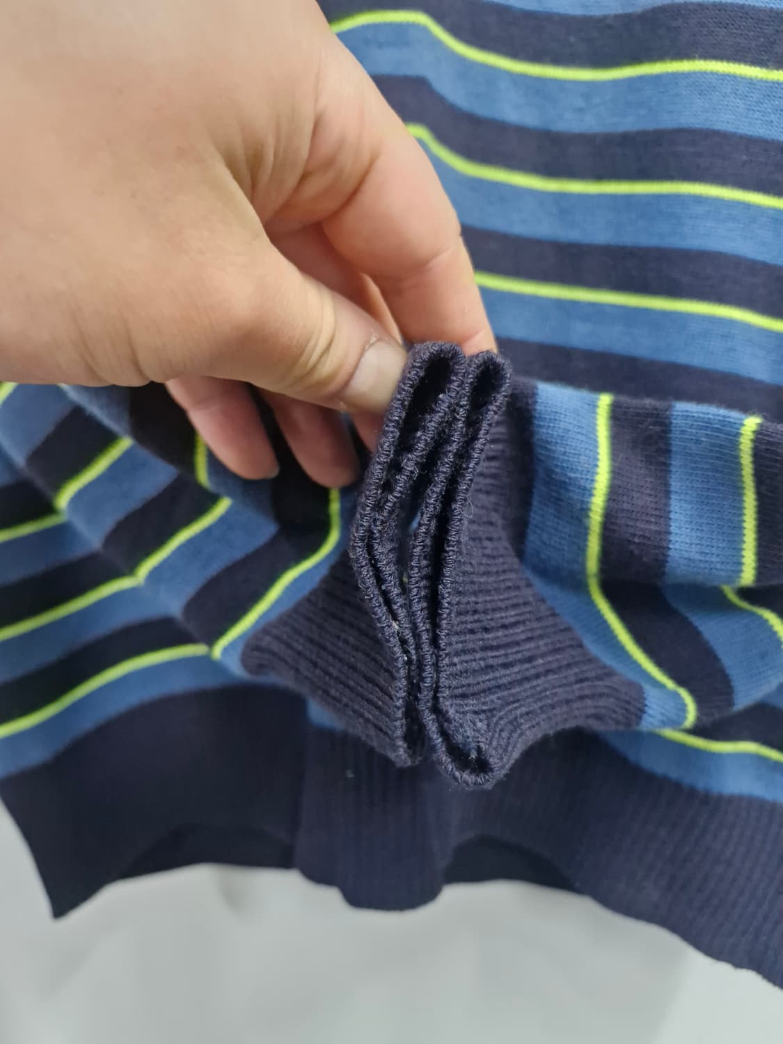 95M 라코스테 스트라이프 모 긴팔 니트. 상품이미지4