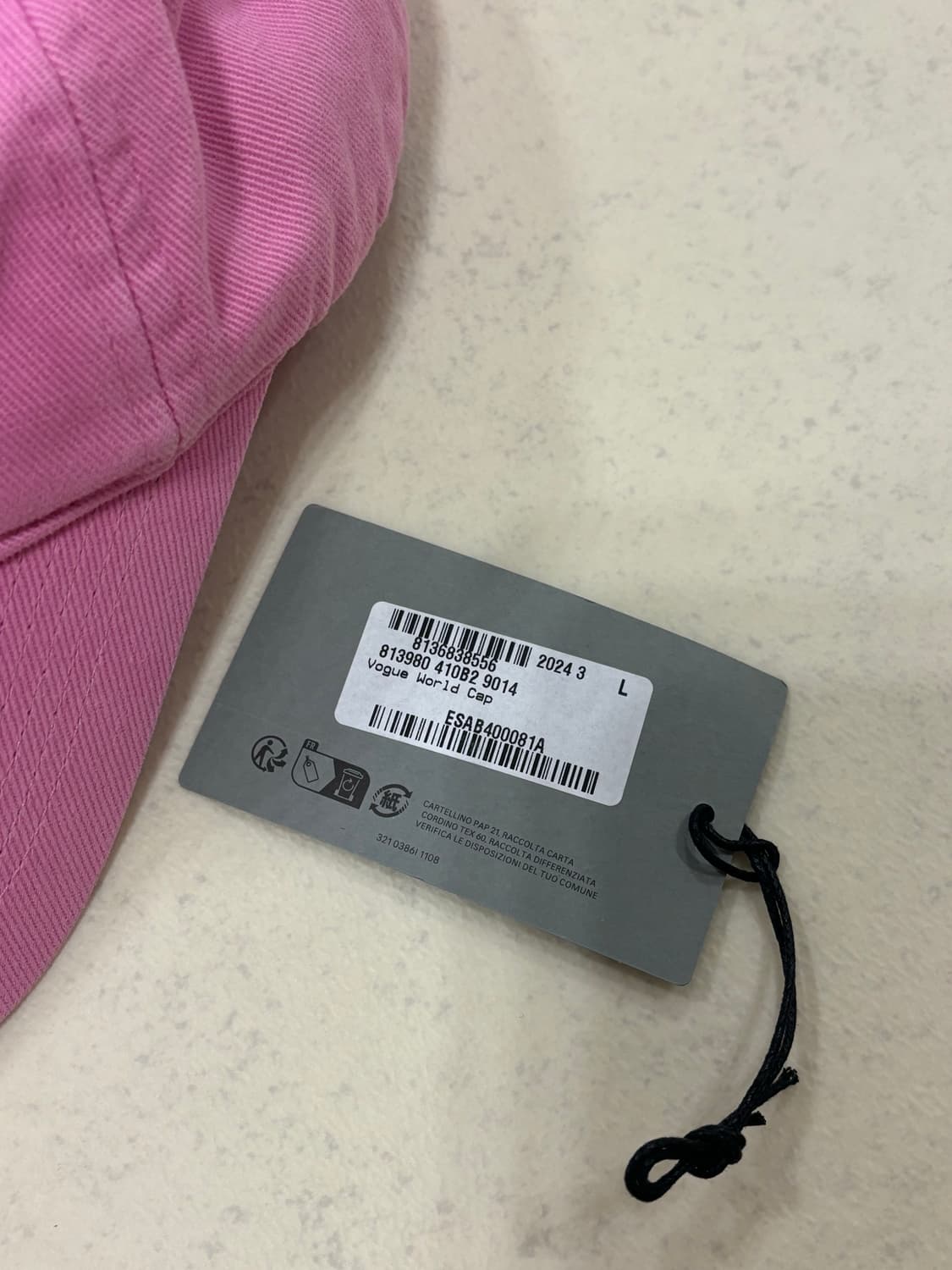 [L, 59] 발렌시아가 BB Paris 핑크 볼캡 상품이미지9