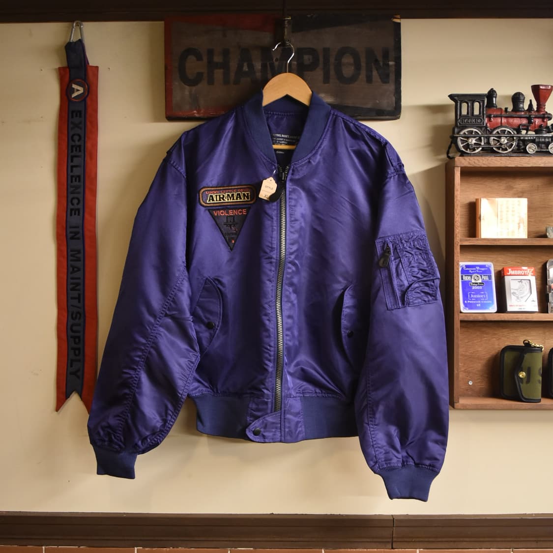 MA-1 항공점퍼 퍼플 XL 105-110 미사용품 상품이미지1