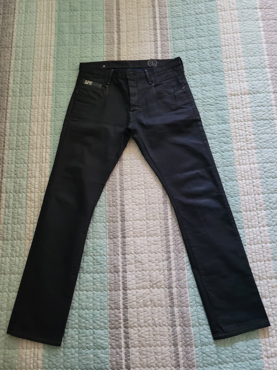 지스타로우 G star raw 블래이드슬림 신치백 다크블루 코팅진 32 상품이미지1