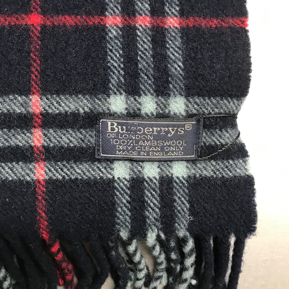 버버리 정품 램스울 머플러 네이비 상품이미지4