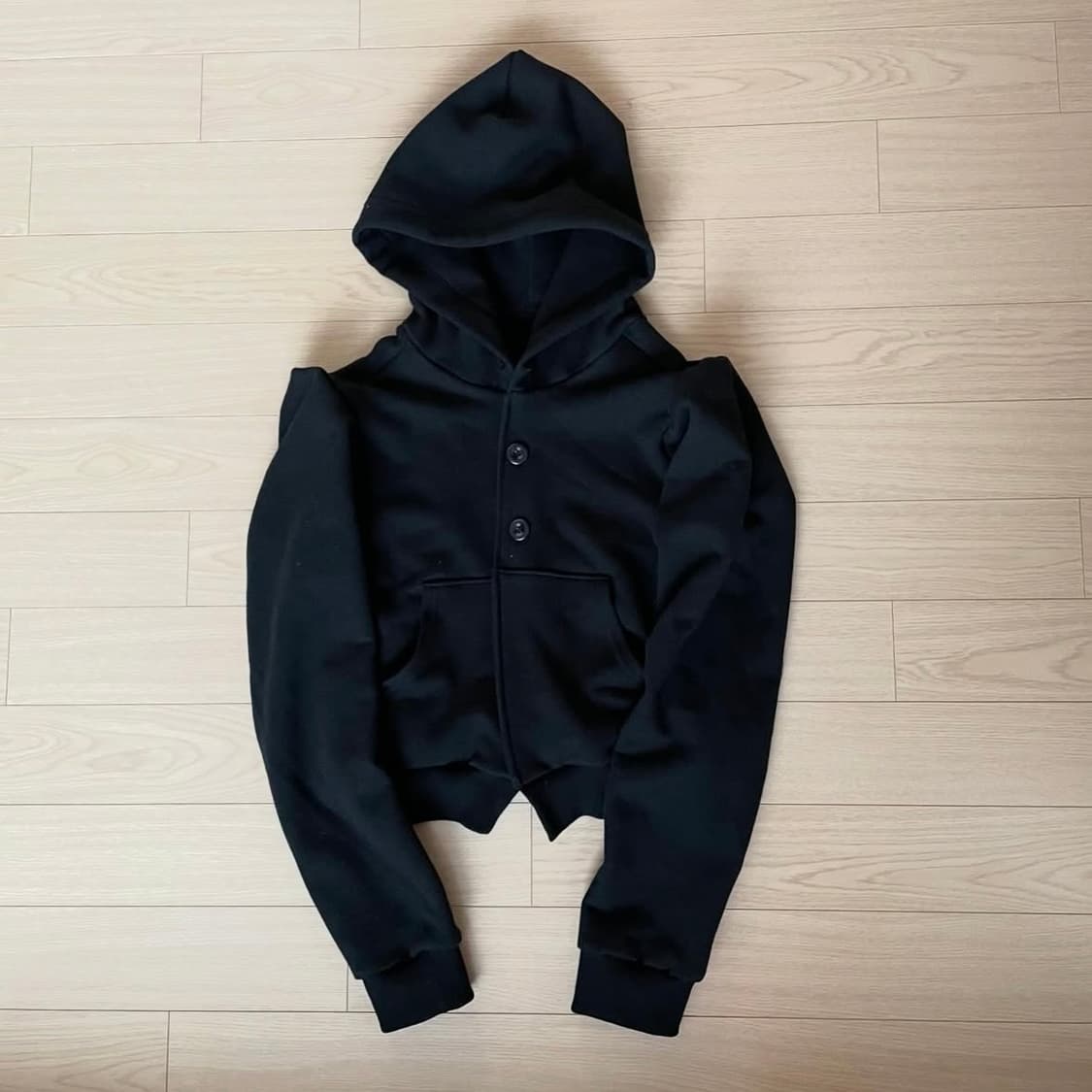 동은 slogan hoodie 후드집업 블랙 상품이미지2