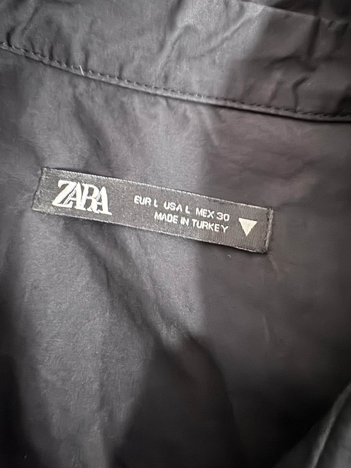 여성 자라 ZARA 미니멀 크롭 셔츠 S ~ M 블랙 상품이미지3