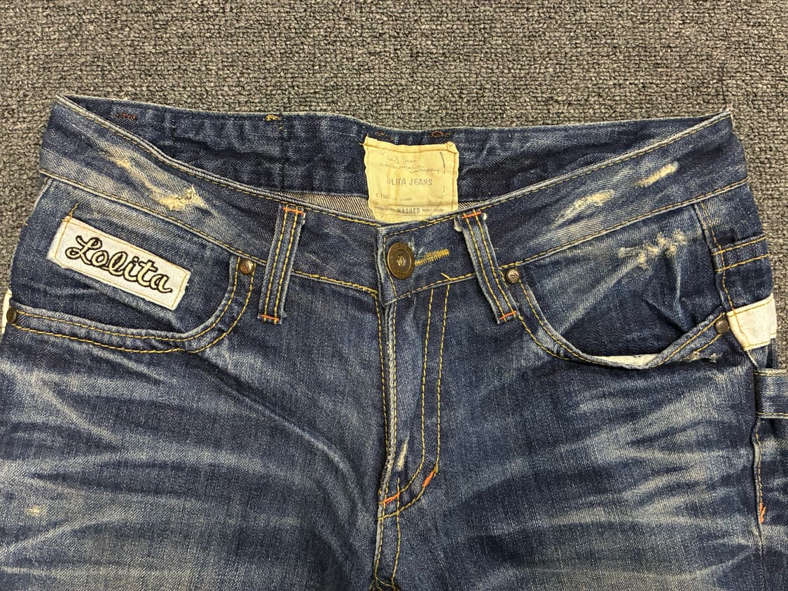 27)Lolita Jeans 빈티지 여성 데미지 부츠컷 데님팬츠 상품이미지7