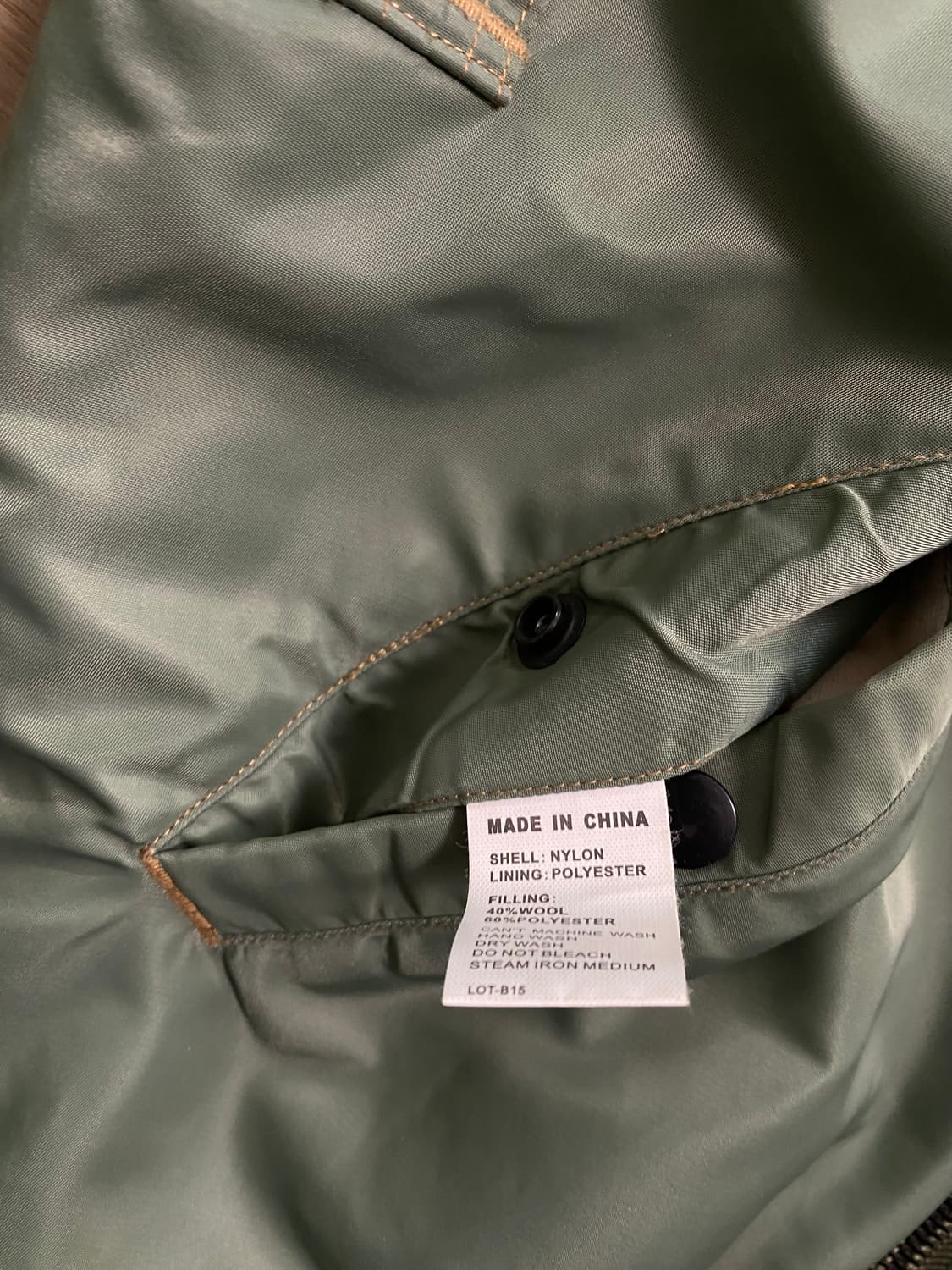 🌊Bronson Ma-1 Wool Pile jacket 상품이미지9