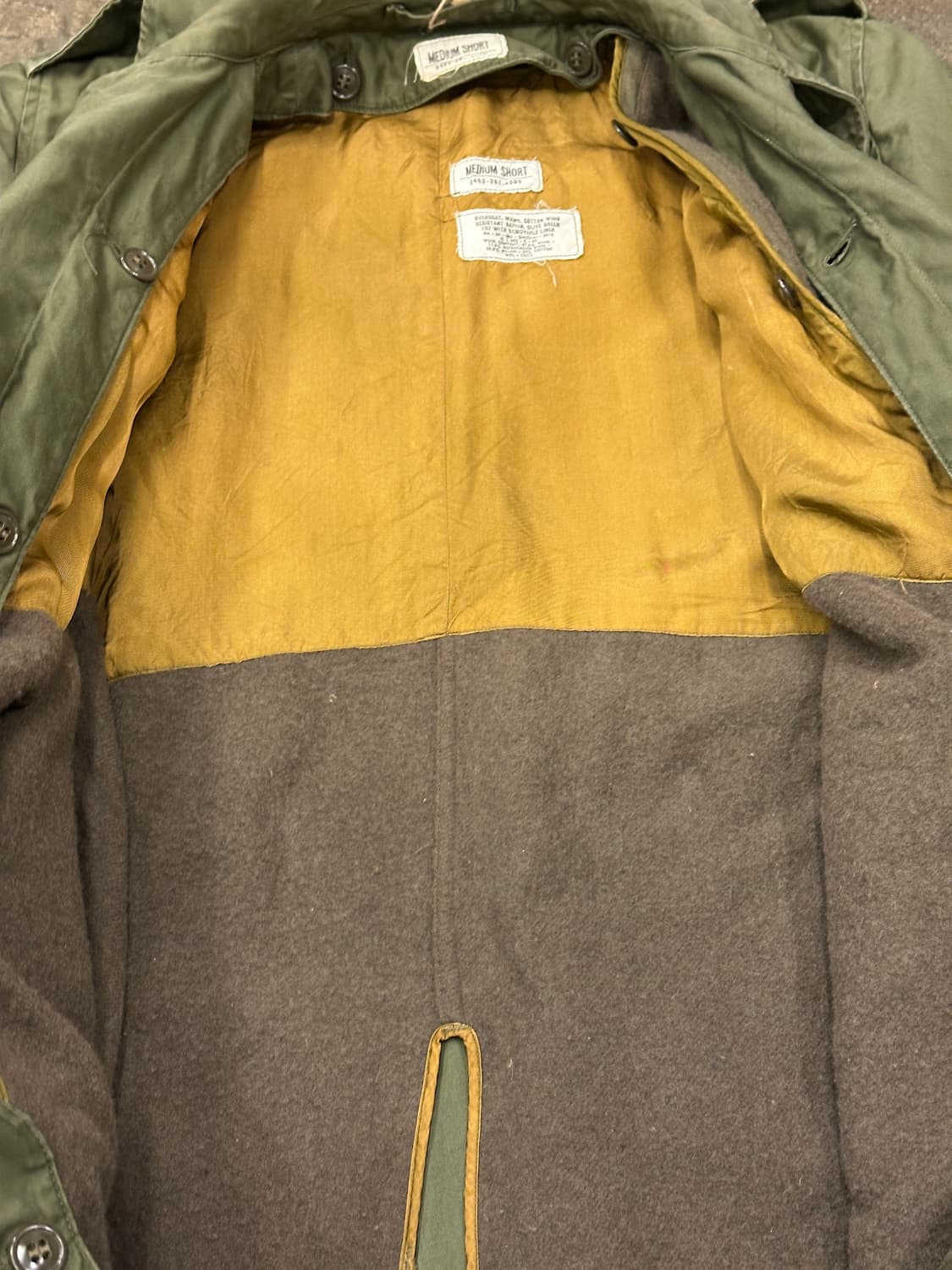 Original 1950s M-1950 Over coat 피쉬테일 야상 상품이미지7