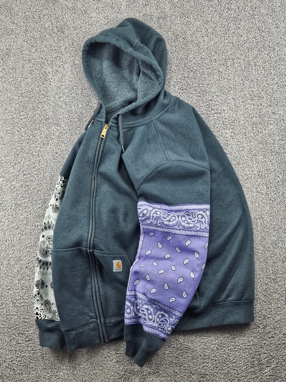 칼하트 페이즐리 반다나 커스텀 스웻 후드 집업 ( XL ) / 11488 상품이미지3