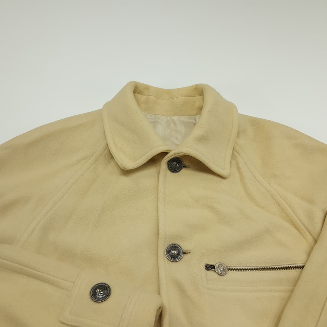 CN850 M 베르사체 메두사 베이지 울 롱코트 상품이미지3