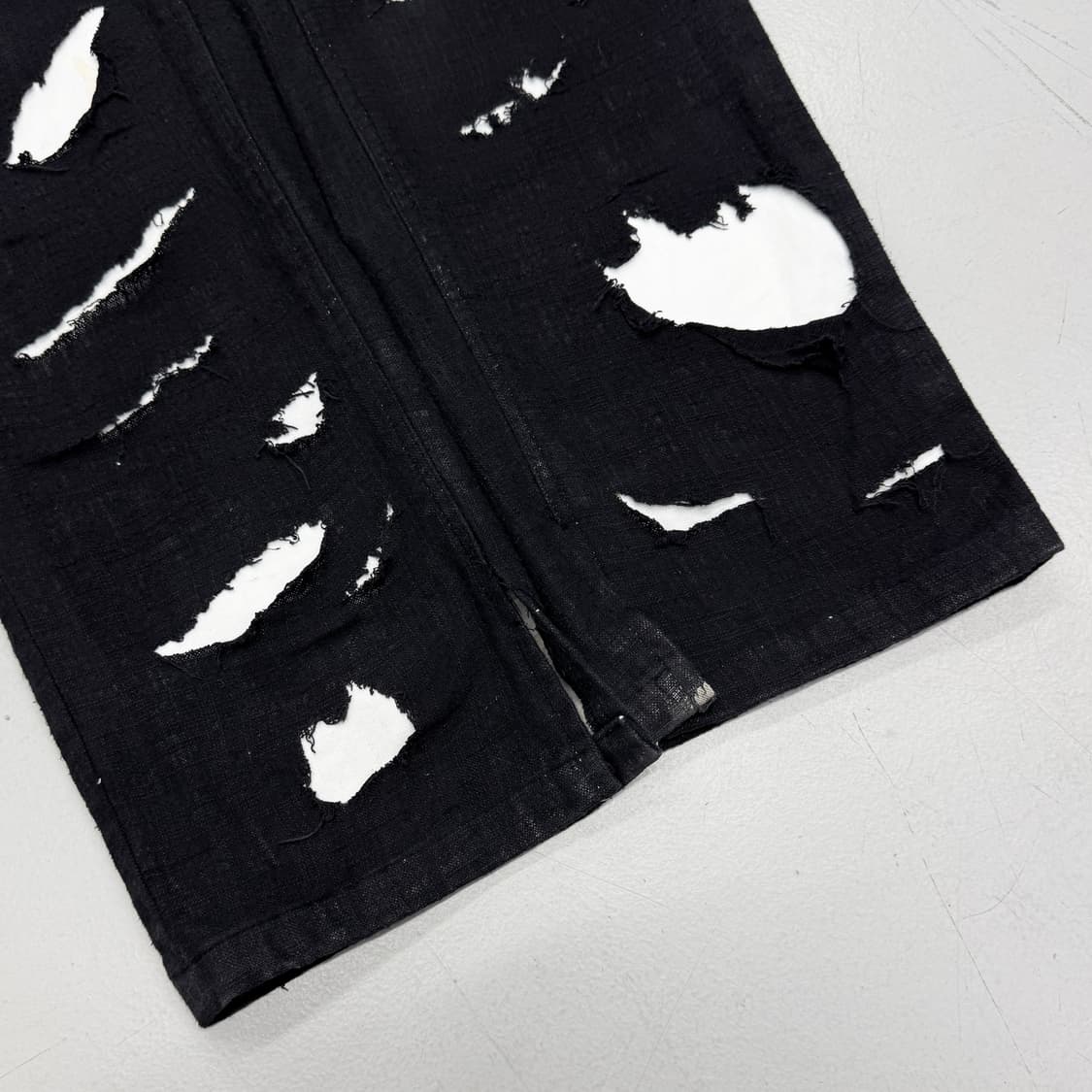 써저리 20FW 디스트로이드 데님팬츠 블랙 상품이미지5