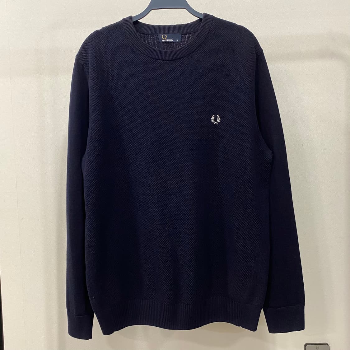 프레드페리 울 코튼 크루넥 니트 매장판 상품이미지1