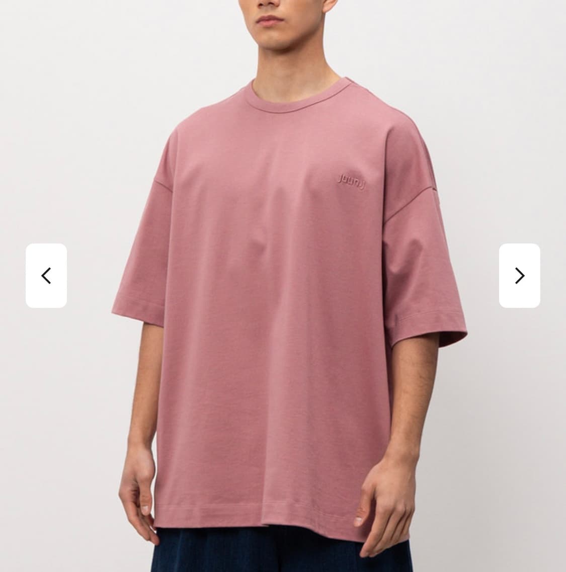 (26ss새상품)준지 핑크 오버핏 반팔 (5장일괄 구매시 이상품 드립니다 상품이미지7