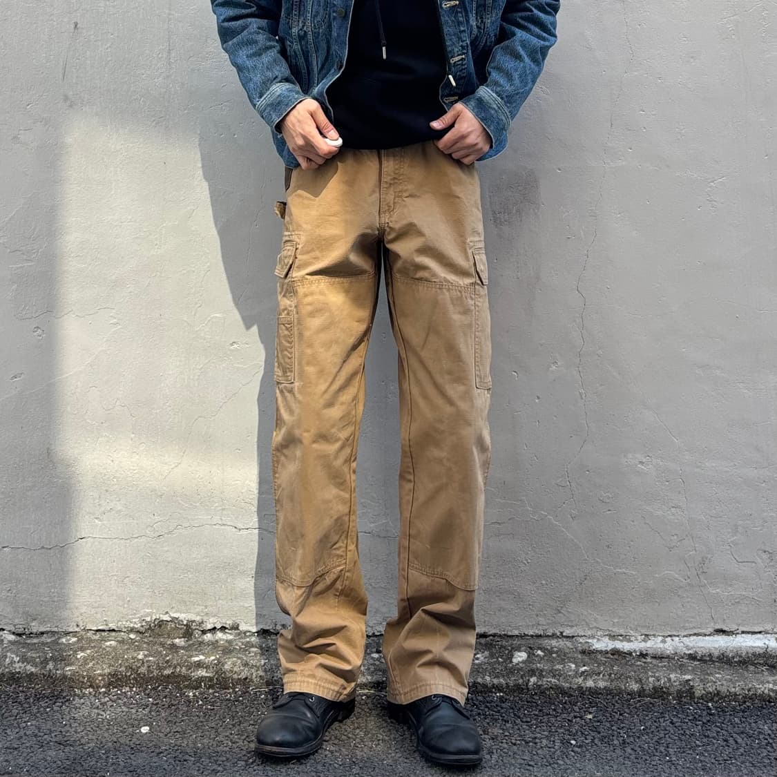 랭글러 헤비코튼 립스탑 더블니 워크 팬츠 상품이미지2