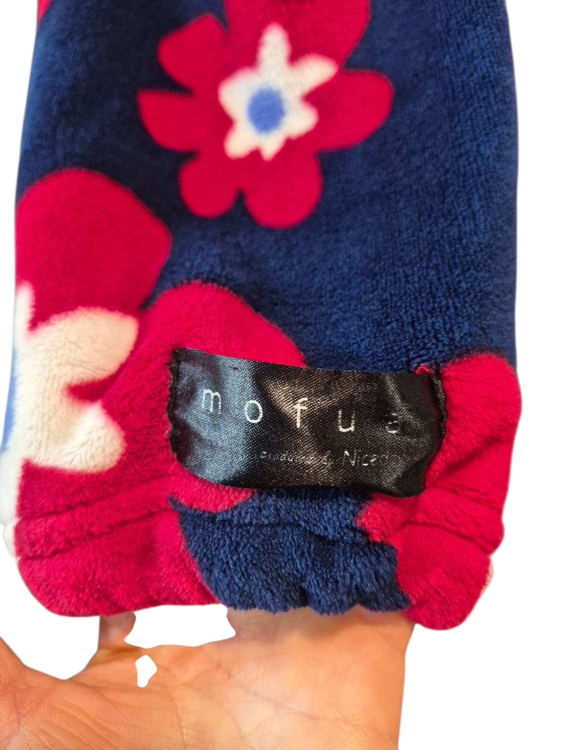 일본 MOFUA 플라워 후리스 로브 가운 상품이미지5