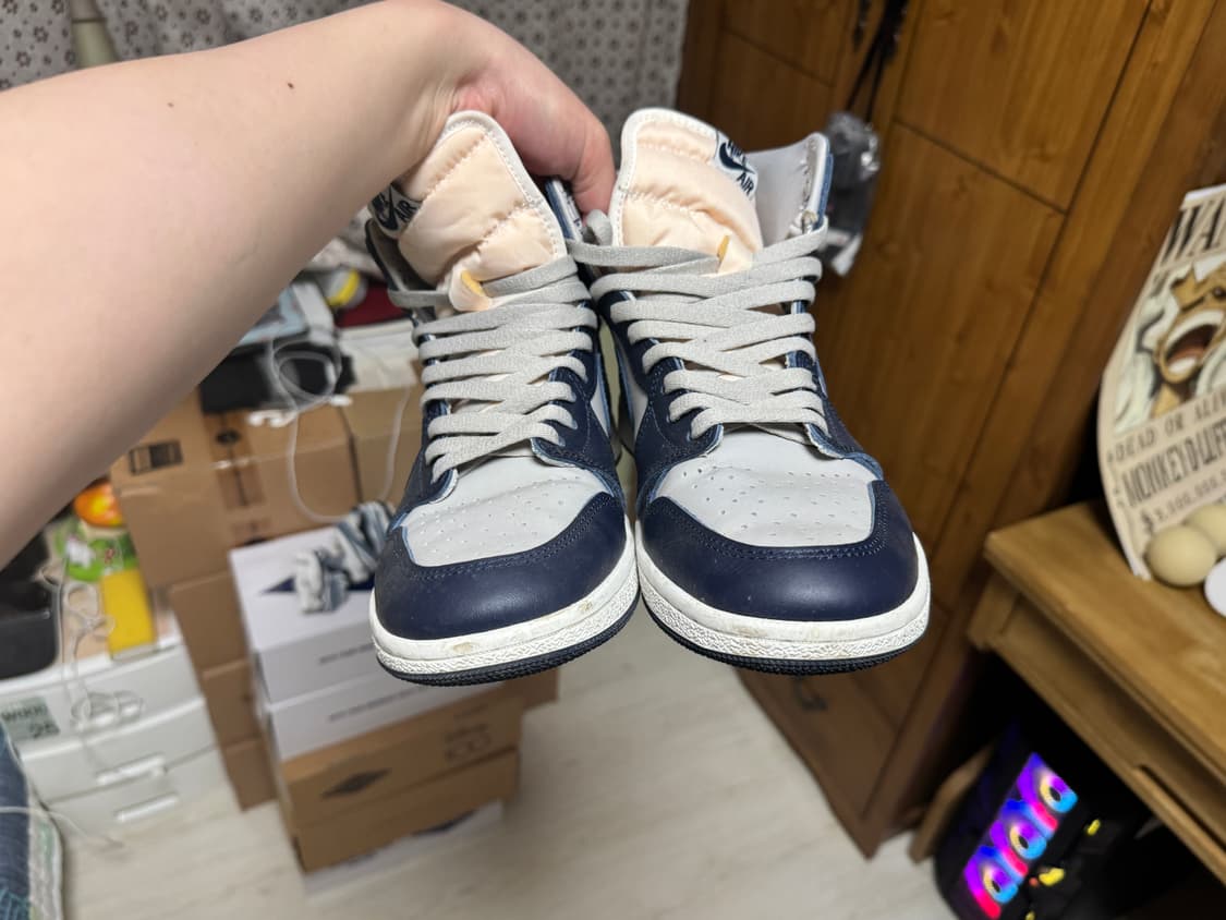 조던 1 하이 컬리지 니이비(조지타운) 상품이미지8