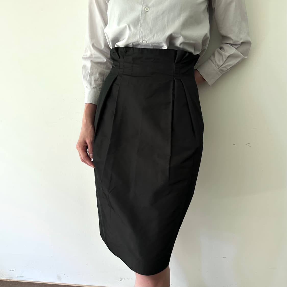 질샌더 jil sander 실크 혼방 미디스커트 상품이미지1