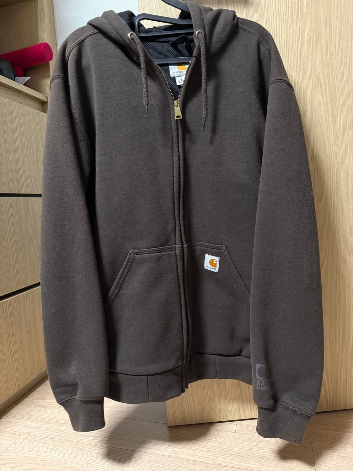 칼하트 서멀 후드집업 초코브라운 상품이미지1