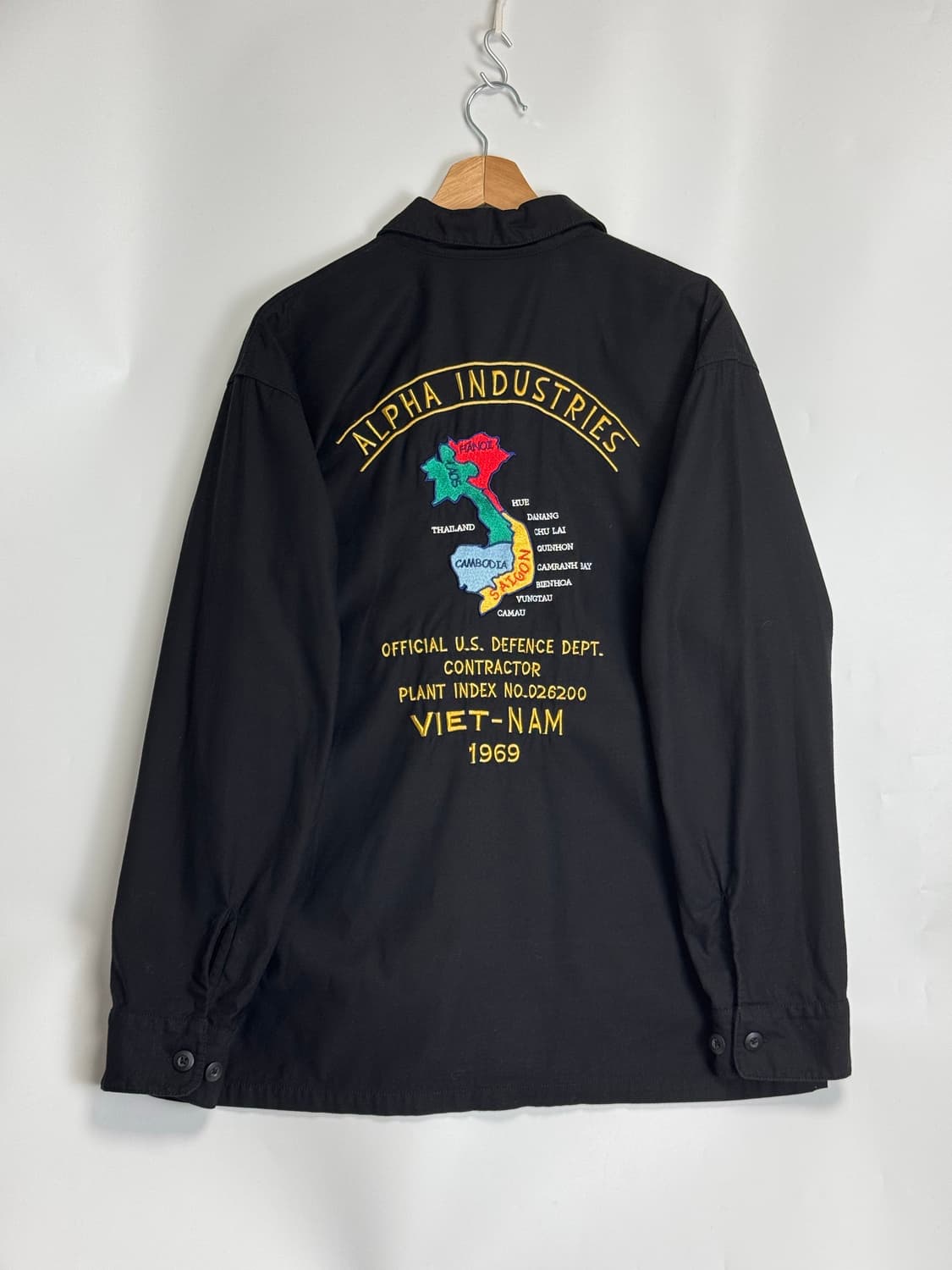 알파 재팬 수베니어 스카잔 자수 베트남 유틸리티 셔츠 자켓 XL 상품이미지2