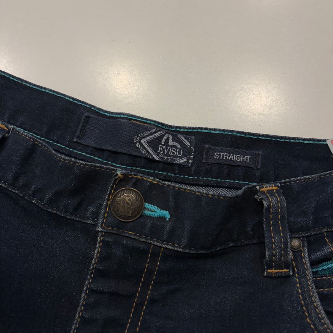 [36] EVISU 에비수 진스 빅로고 데님 청바지 팬츠 D928 상품이미지6