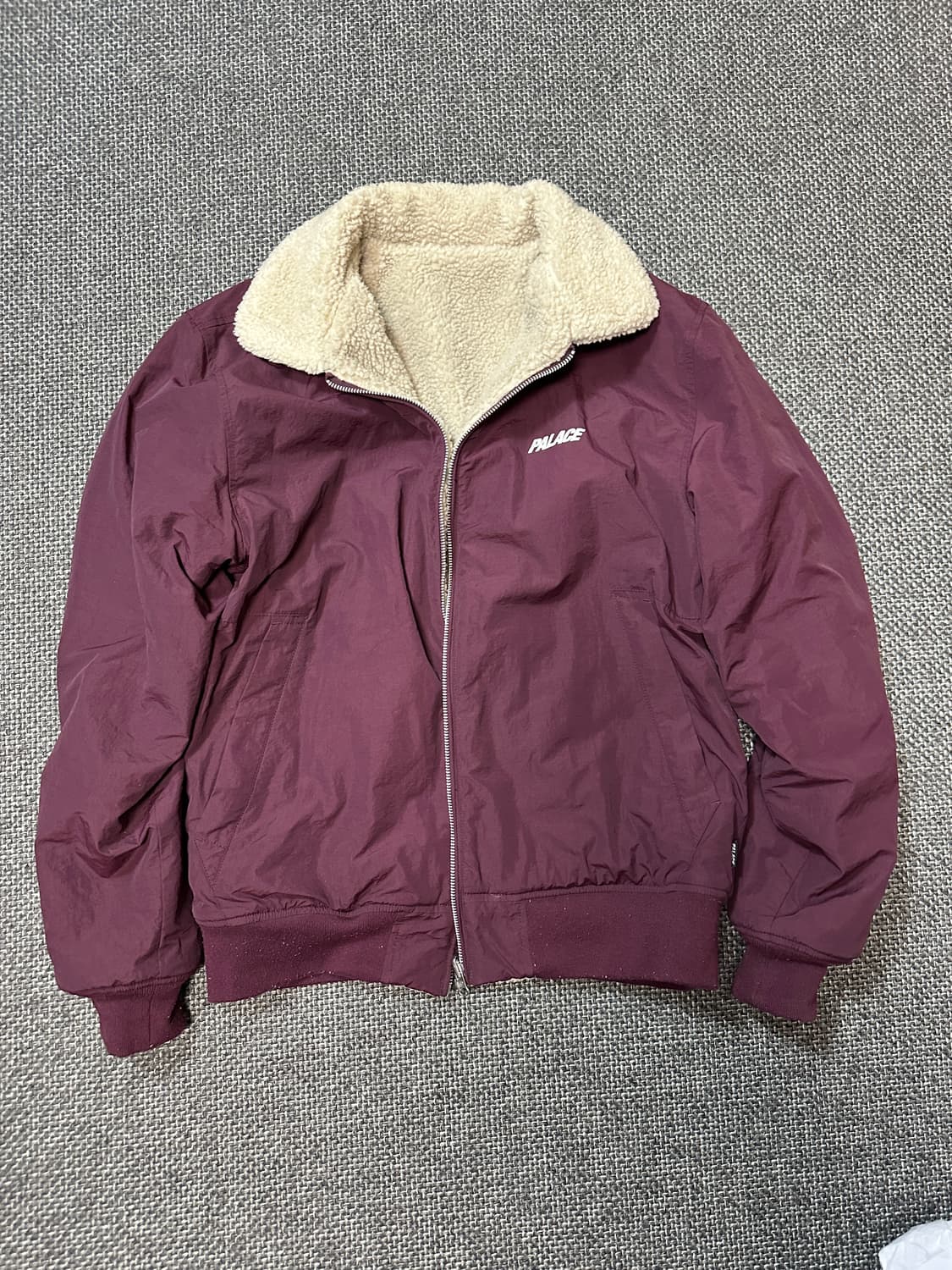 팔라스 리버시블 쉐르파 자켓 버건디 상품이미지3