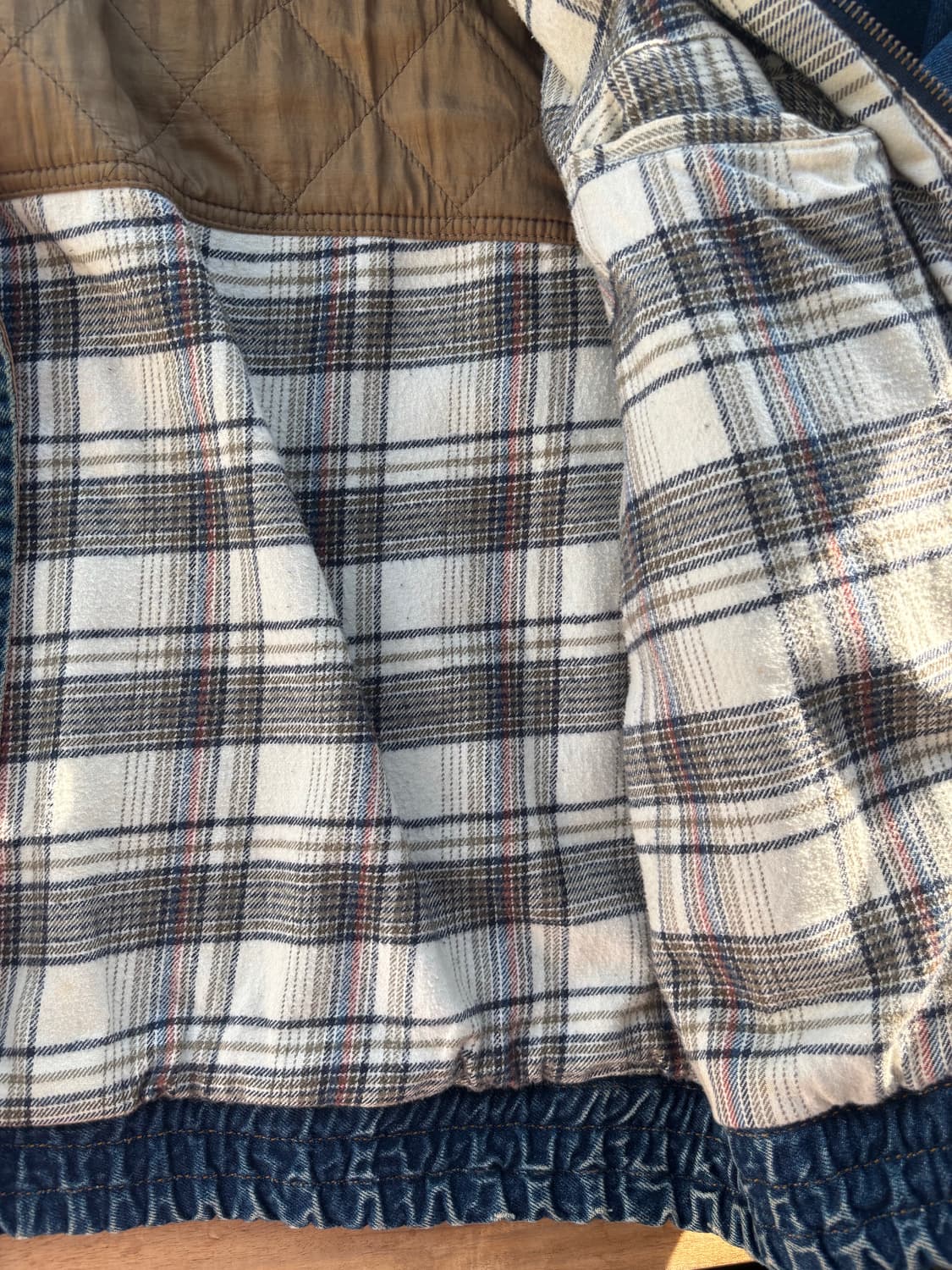 90s 데님 봄버 자켓 L 상품이미지5