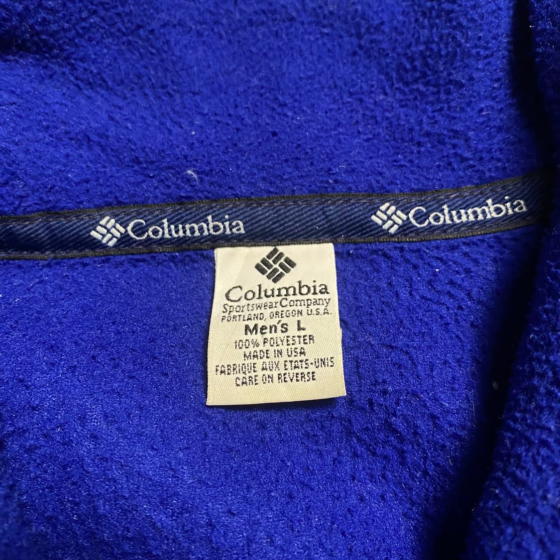 🌊90s USA columbia Fleece Zip-up 상품이미지7