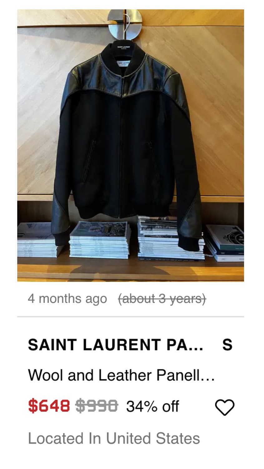 Wool and Leather Stadium Jacket 상품이미지9