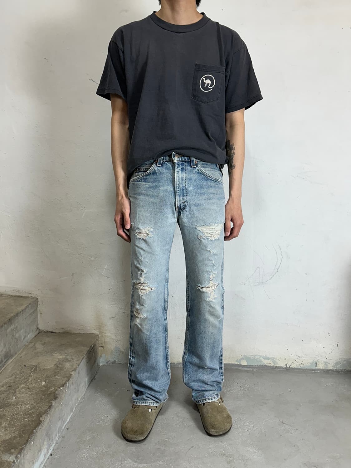 90's USA 빈티지 리바이스 517 오렌지탭 부츠컷 상품이미지2