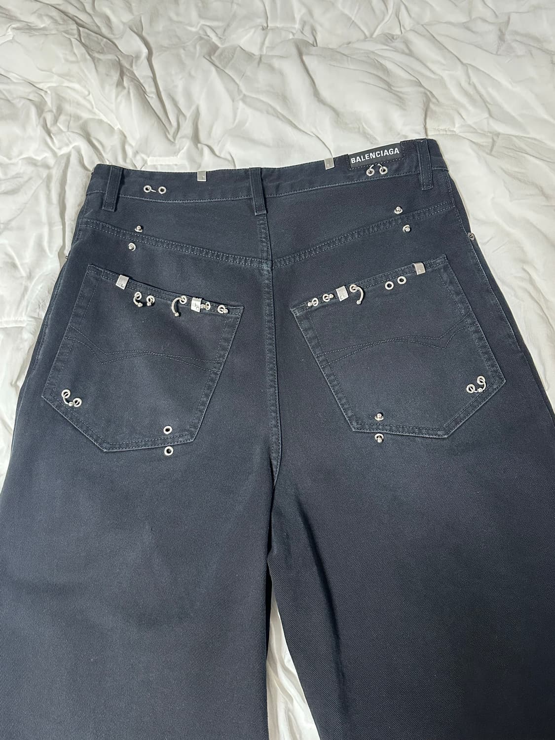 [S] 발렌시아가 피어싱 데님 배기 데님 상품이미지3