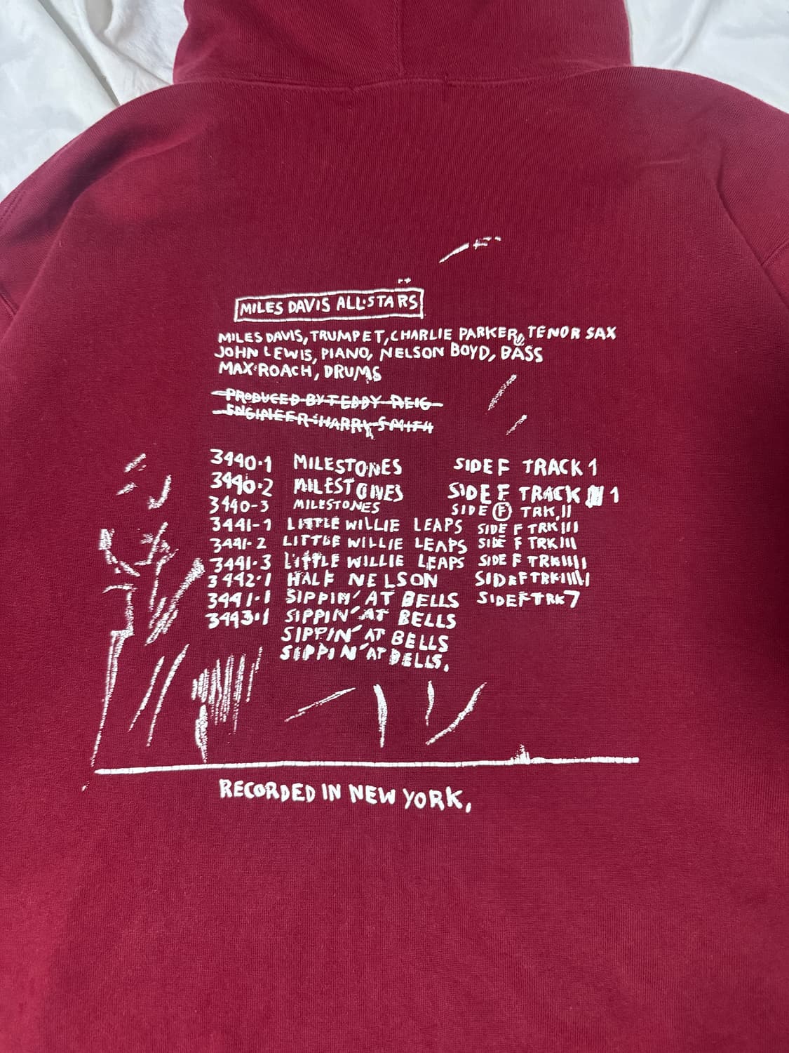 유니클로 장 미쉘 바스키아 디스코그래피 2 후드티 재즈 마일스 데이비스 상품이미지1