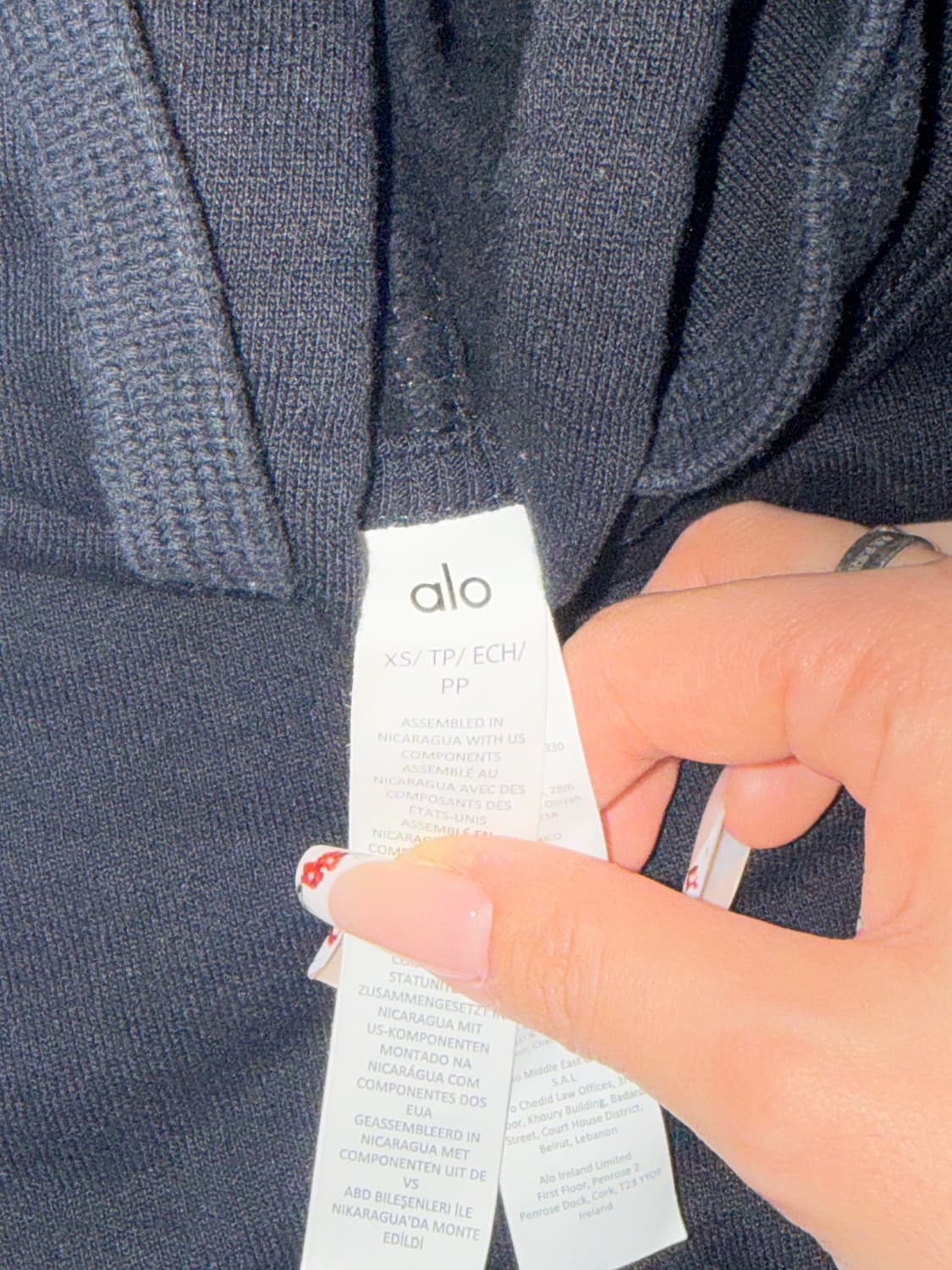 알로 후드티 xs 상품이미지2