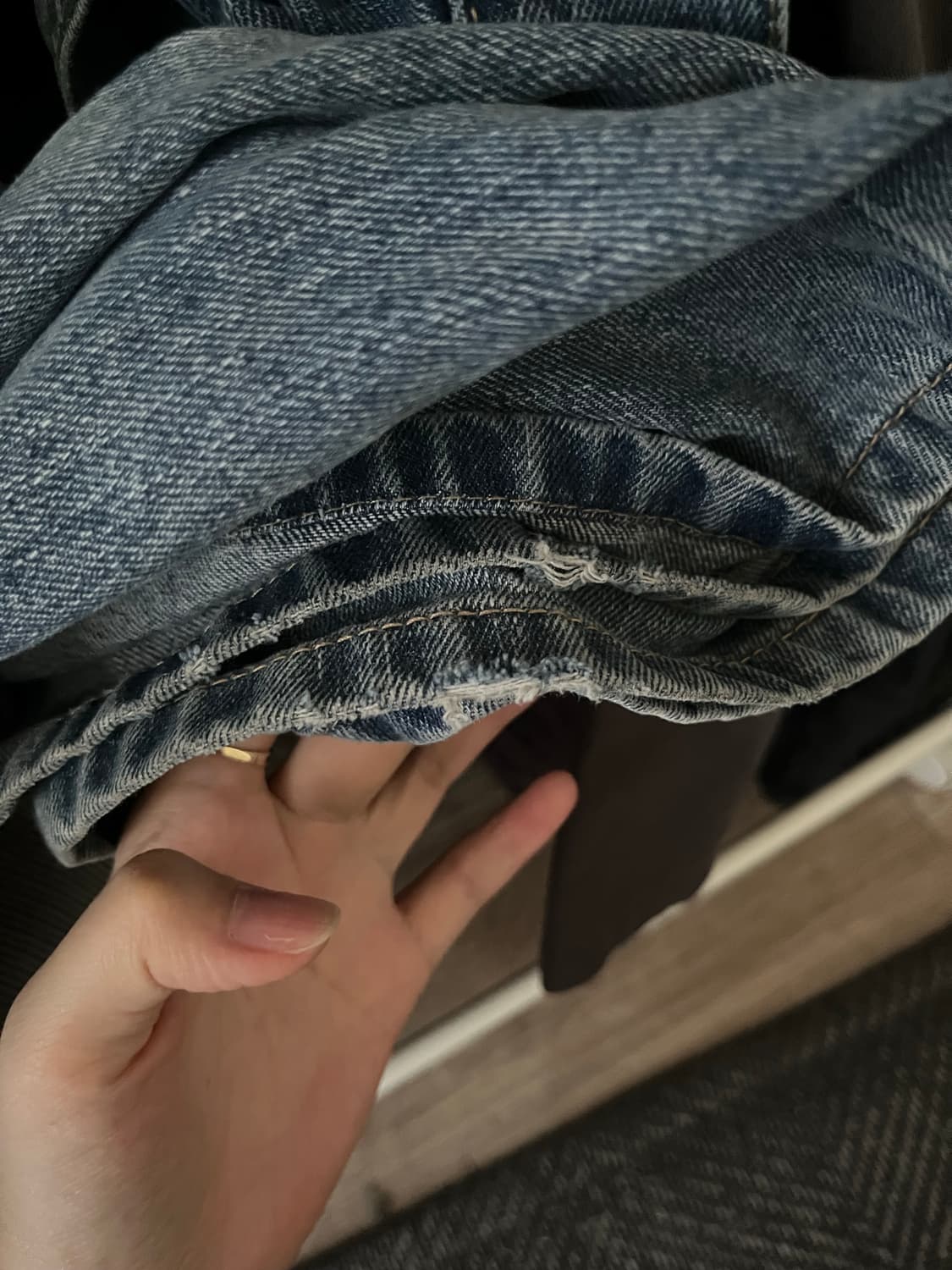 코이세이오 STITCH DENIM PANTS BLUE 1 사이즈 상품이미지2