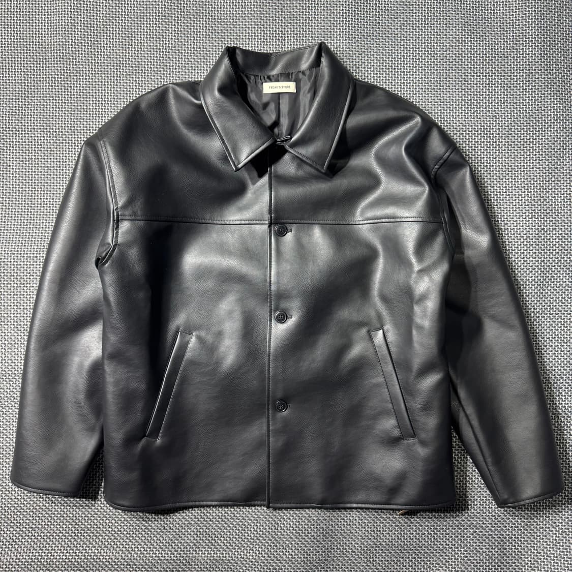 프릭스스토어 레더 자켓 블랙 ( L/OLD-8235 ) 상품이미지1