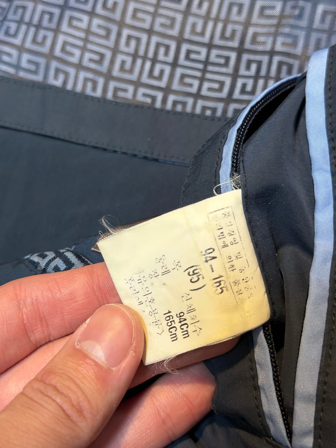 00s 지방시 아카이브 블루종 폴리쉘 스윙탑 네이비 상품이미지4