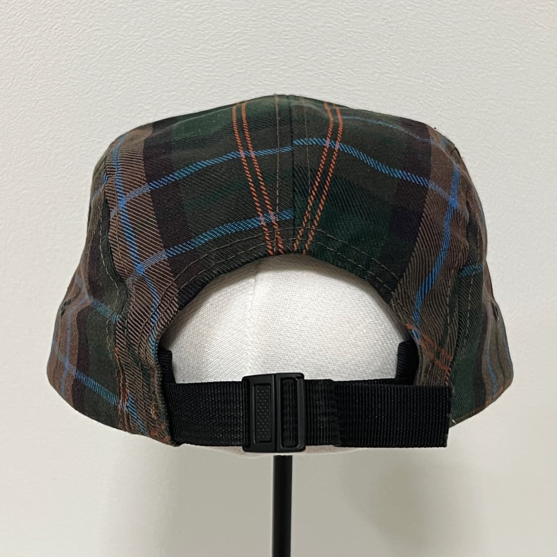 슈프림 2005 타탄 체크 캠프캡 그린 브라운 상품이미지3