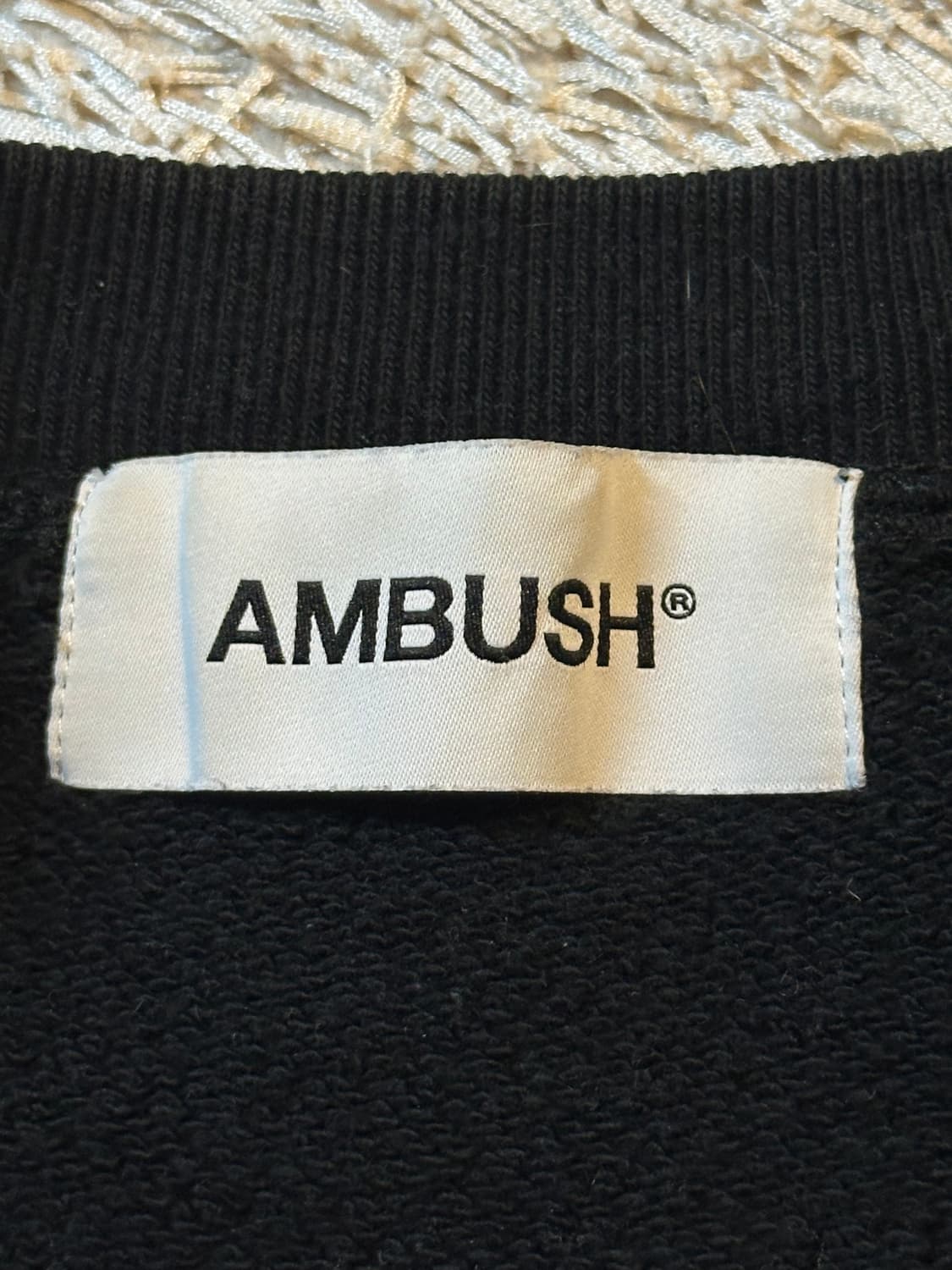 앰부쉬 AMBUSH 로고 맨투맨 블랙 상품이미지6
